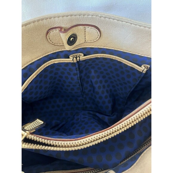 Rebecca Minkoff Leather Crossbody Shoulder Bag Gold Chain Strap Zipper Expander - Picture 6 of 12